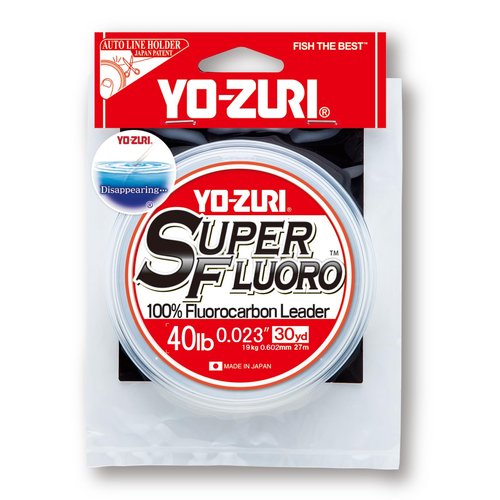 Yo-Zuri YZ-SF-40LB-NCL-30YD: Superfluoro 30Yd 40Lb, Natural Clear
