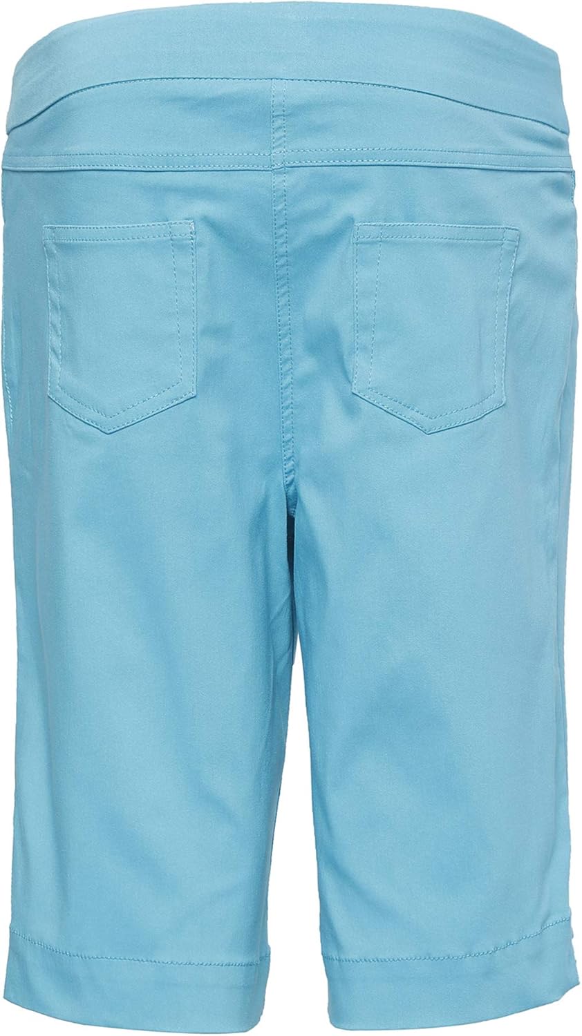 SLIM-SATION Women's Golf Wide Band Pull On Short with Real Pockets