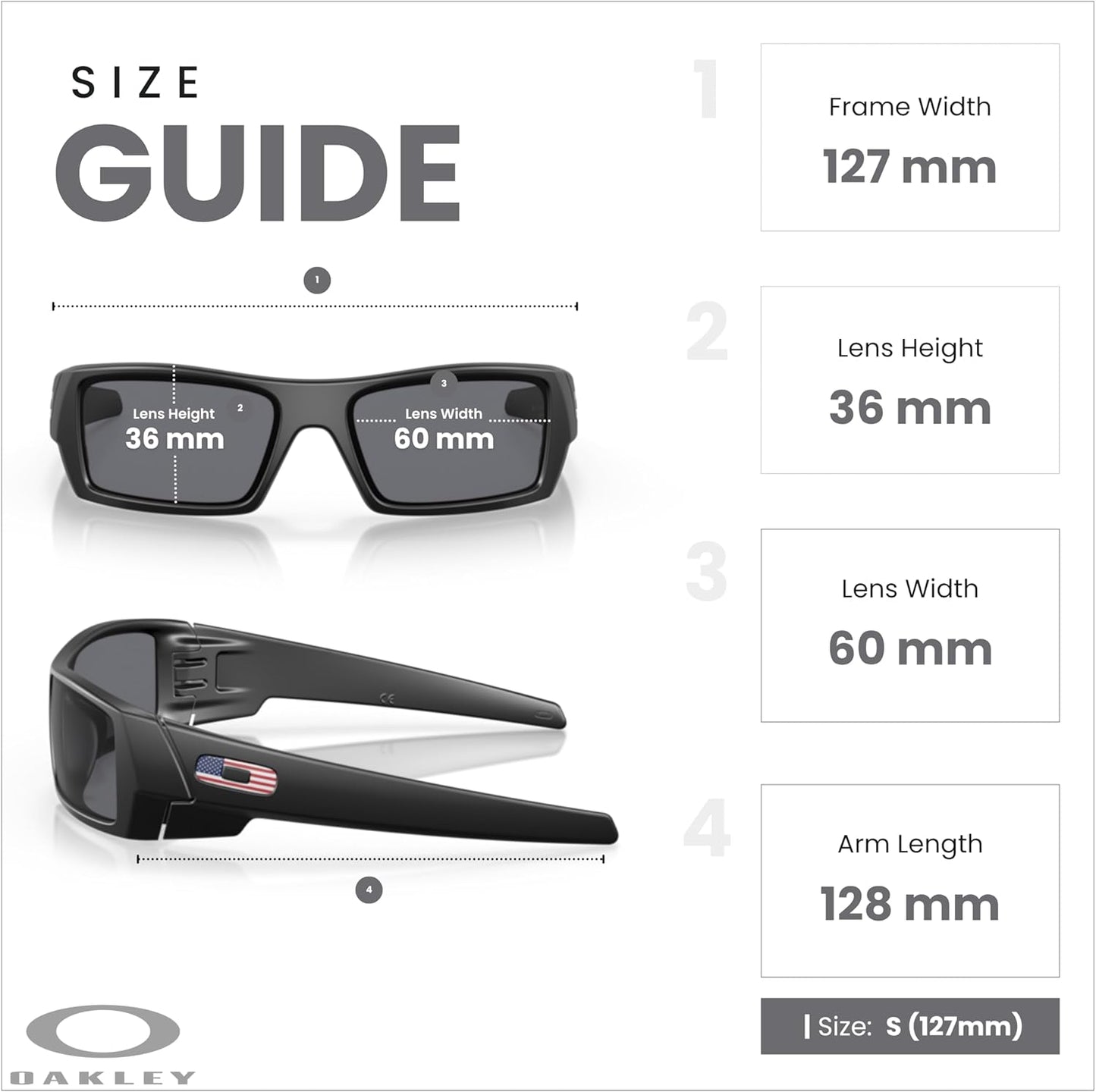 OAKLEY Gascan OO9014 Sunglasses for Men + Bundle Accessory Leash Kit, Microfiber Pouch