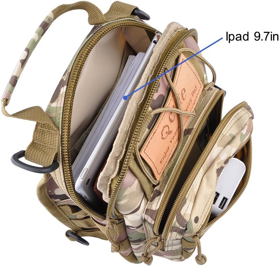 Tactical Waterproof Sling Backpack - Molle Crossbody Chest Bag for Outdoor EDC