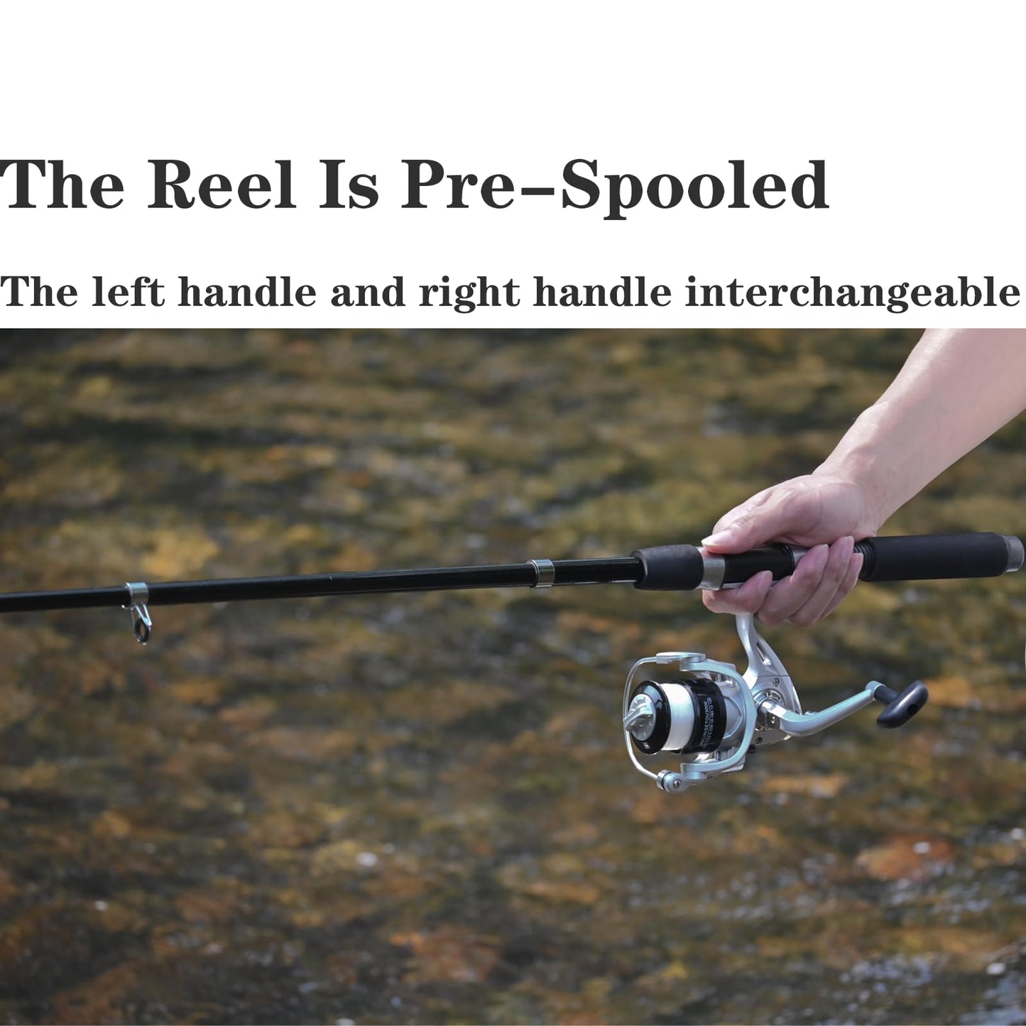 Fishing Pole Combo, 6.9ft 2Pcs Telescopic Rods Set, Collapsible Carbon Fiber Fishing Rods, 2PCS Spinning Reel Set with Carrier Bag Freshwater Fishing Rod and Reel Combos Kits (2.1M/6.89FT)