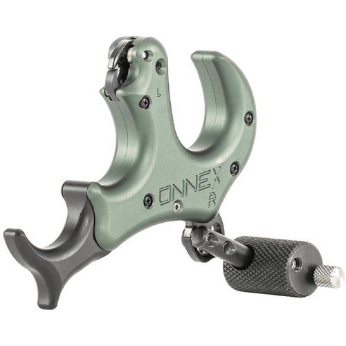 Stan OnneX Resistance Archery Release – Ergonomic 3 & 4 Finger Grip, Universal Handle Platform, Crisp Searing System, Trainer Lock, Modular Fit, Sage, XL