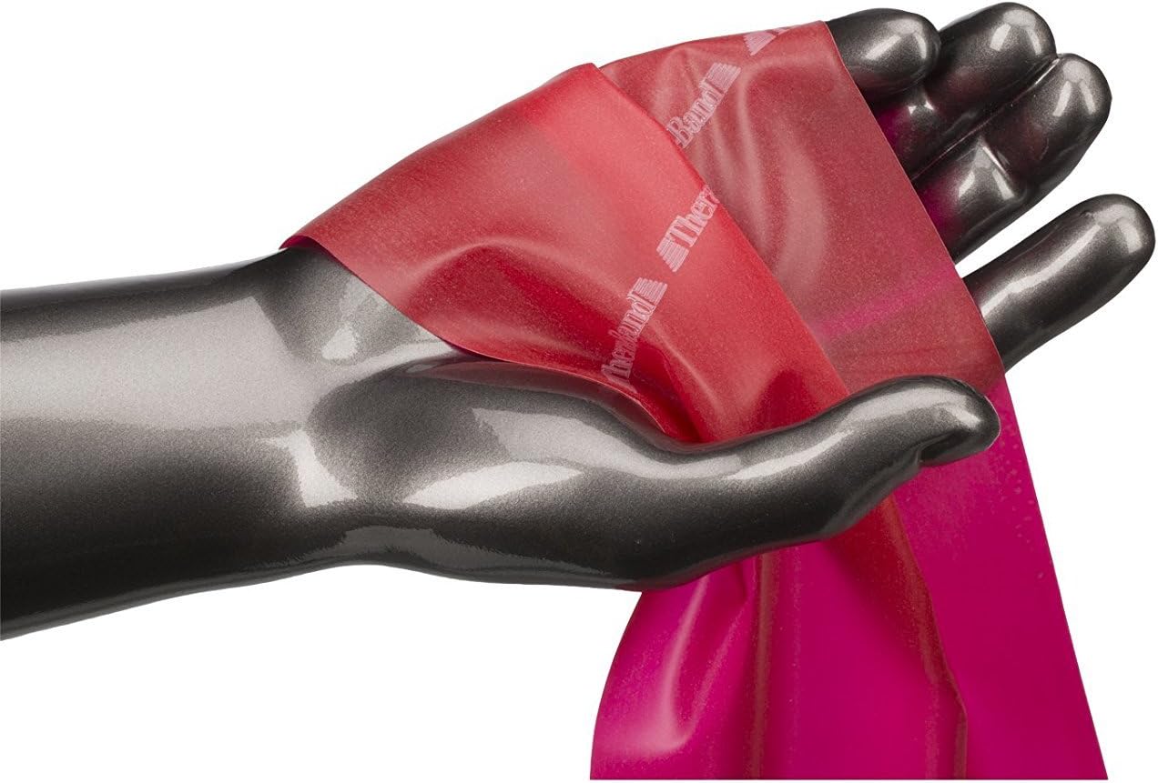 THERABAND Professional Resistance Bands - 5ft Latex Elastic for Home Workouts, Rehab & Pilates (15/30 Count)