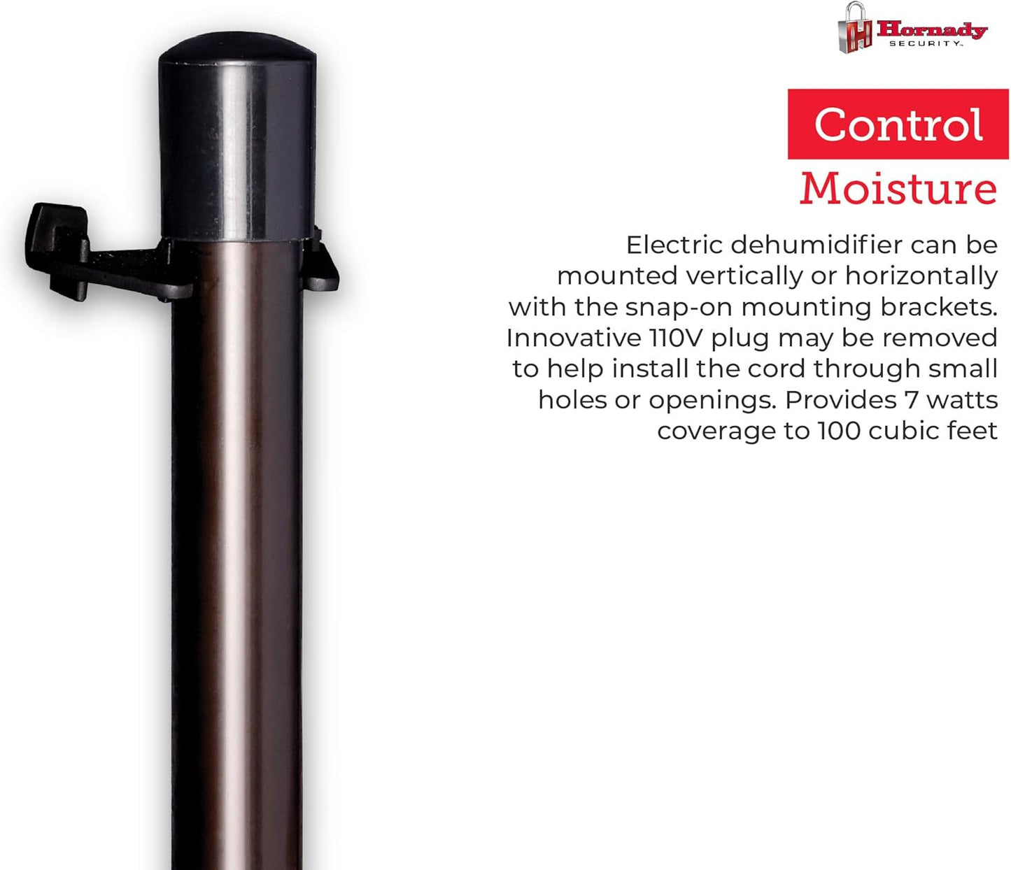 Hornady 95903 Electronic Gun Safe Dehumidifier Rod (12"),Black