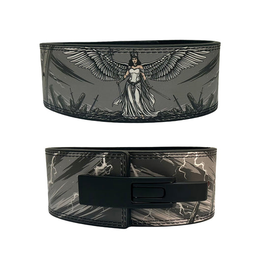 Angel Wings Lever Weight Lifting Belt - Heavy Duty Powerlifting for Deadlifts, Squats, Back Support (Medium)