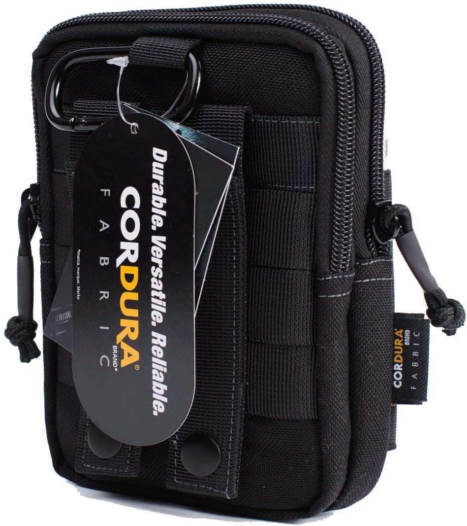 Tactical Molle EDC Pouch - Utility Gadget Belt Waist Bag with Cell Phone Holder