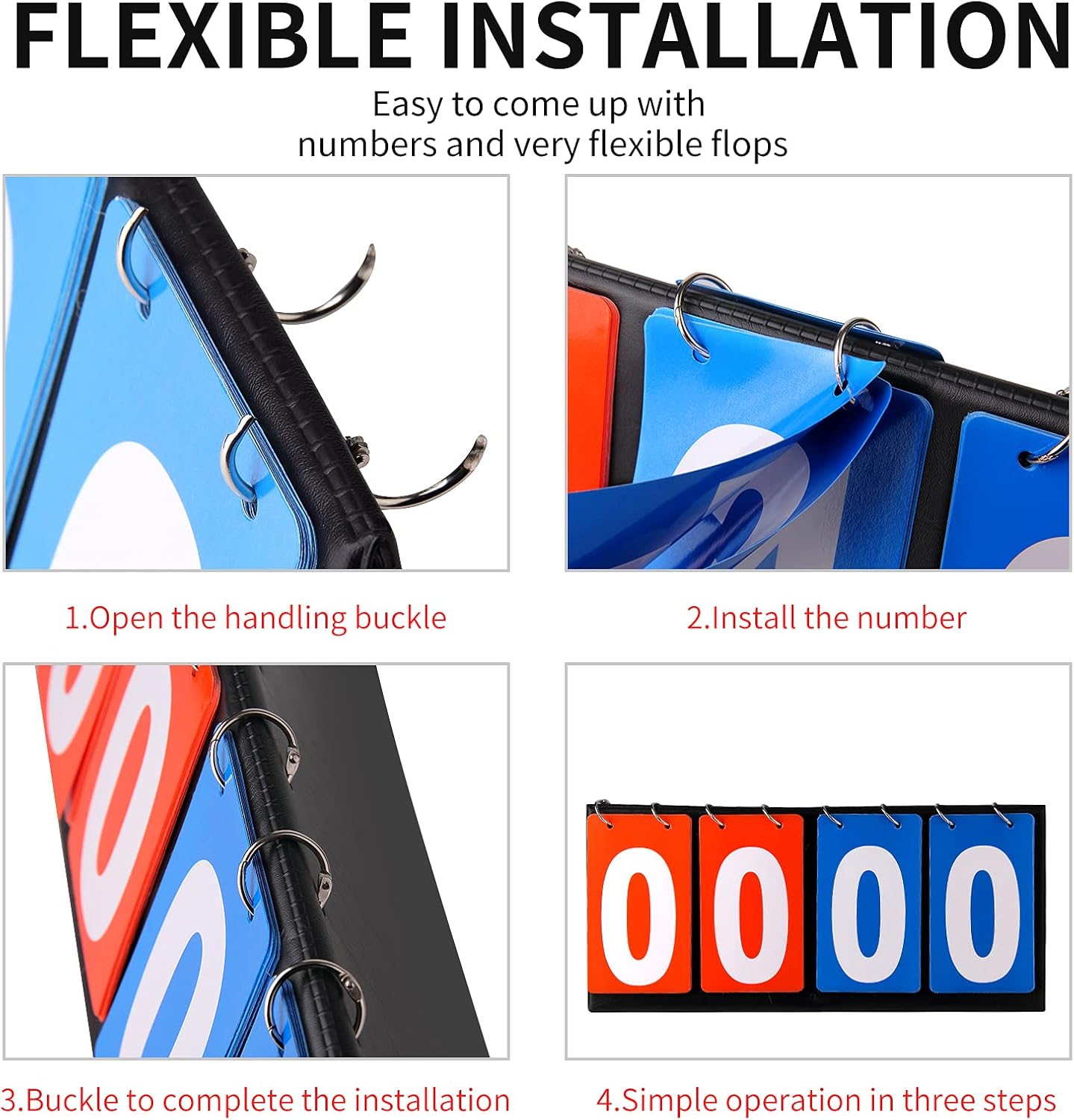 Scoreboard Score Keeper | Basketball & Tennis Score Flipper – Durable Design