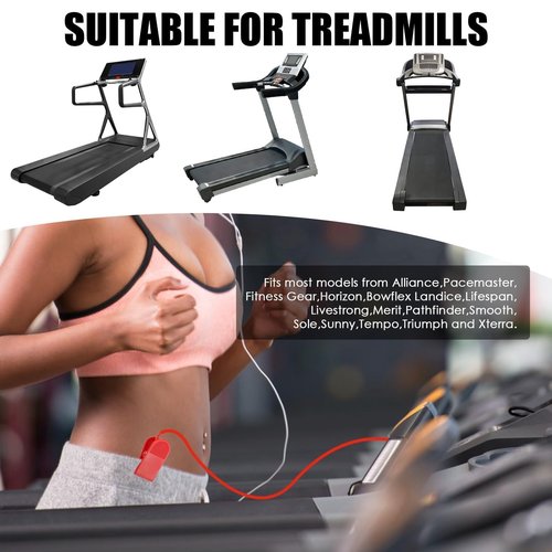 hoeslaw Treadmill Magnet Safety Key, 16mm Magnetic Lock Emergency Stop Replacement Key, Durable Sturdy Treadmill Universal Accessories Compatible with Most Brands, Easy Carry No Damage to Clothing