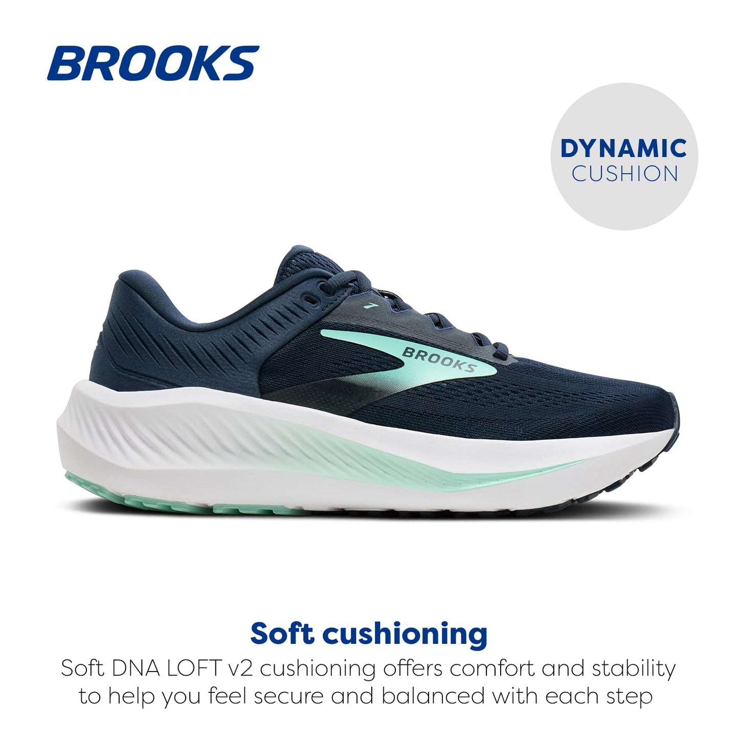 Brooks Women’s Anthem 8 Neutral Running Shoe - Spellbound/Yucca/White - 8 Medium