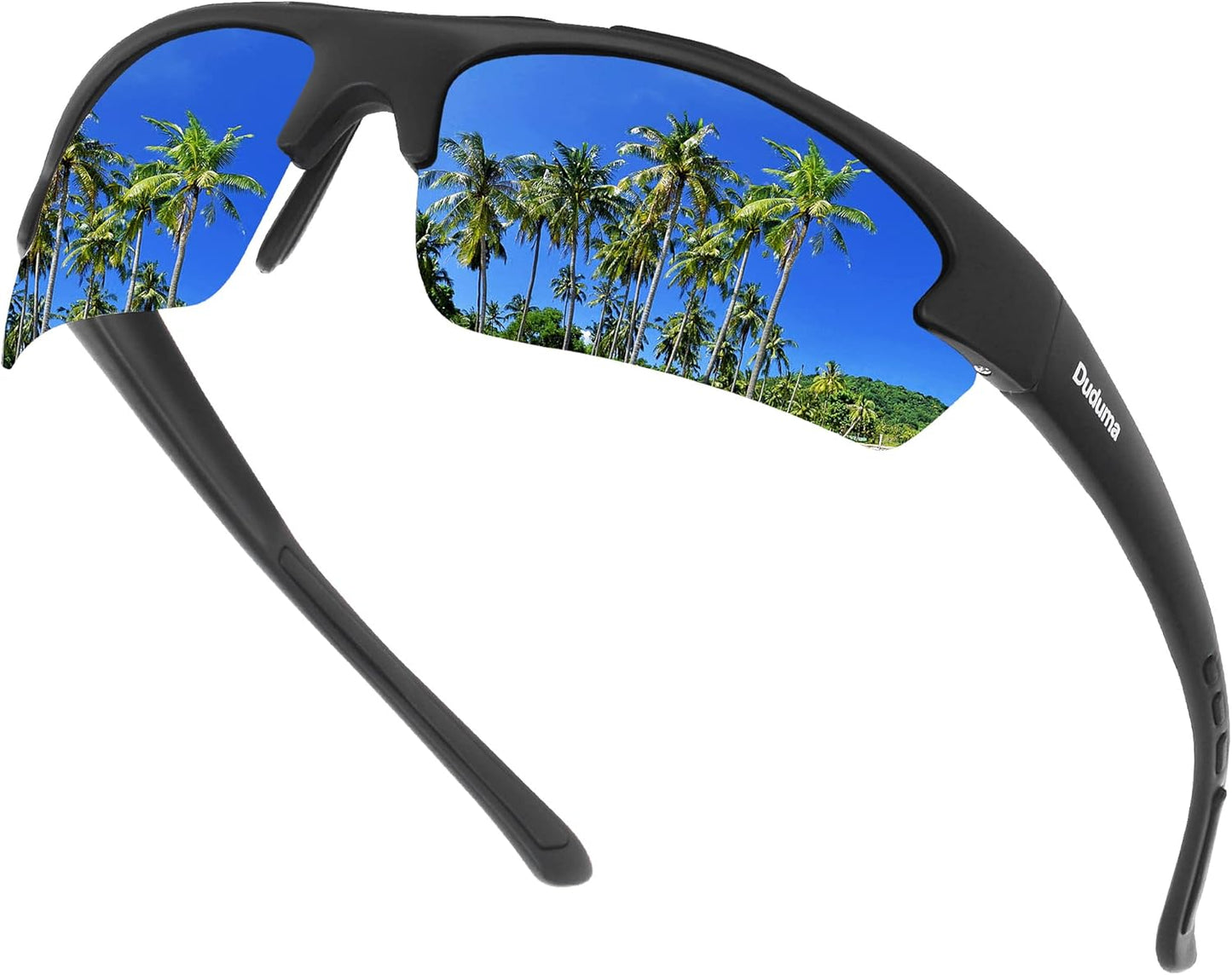 Polarized Sports Sunglasses for Men - Lightweight Tr62 Frame for Fishing, Cycling, Golf & Running