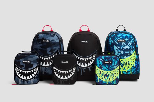 Hurley Men's Graphic Backpack, Blue Lazer/Black, One Size