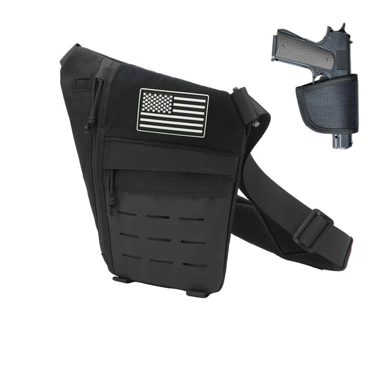 GAZJYUSP Sling Bag-Anti-theft Crossbody Shoulder Bag for Men and Women Anti Theft Travel Bag Concealed Carry of Handgun for Casual Stealth Personal Pocket Bag (Black)