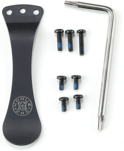 Hogue 34180 Hunting Hardware Spoon Pocket Clip | Torx Screw Kit , Black , 3.5 in