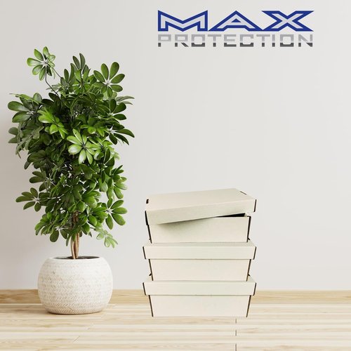 Max Protection 2 Row Shoe Graded Trading Card Storage Box - Durable Cardboard Cards Storage Boxes Ideal for Trading, Baseball and Sports Card Collection (5 Pack)