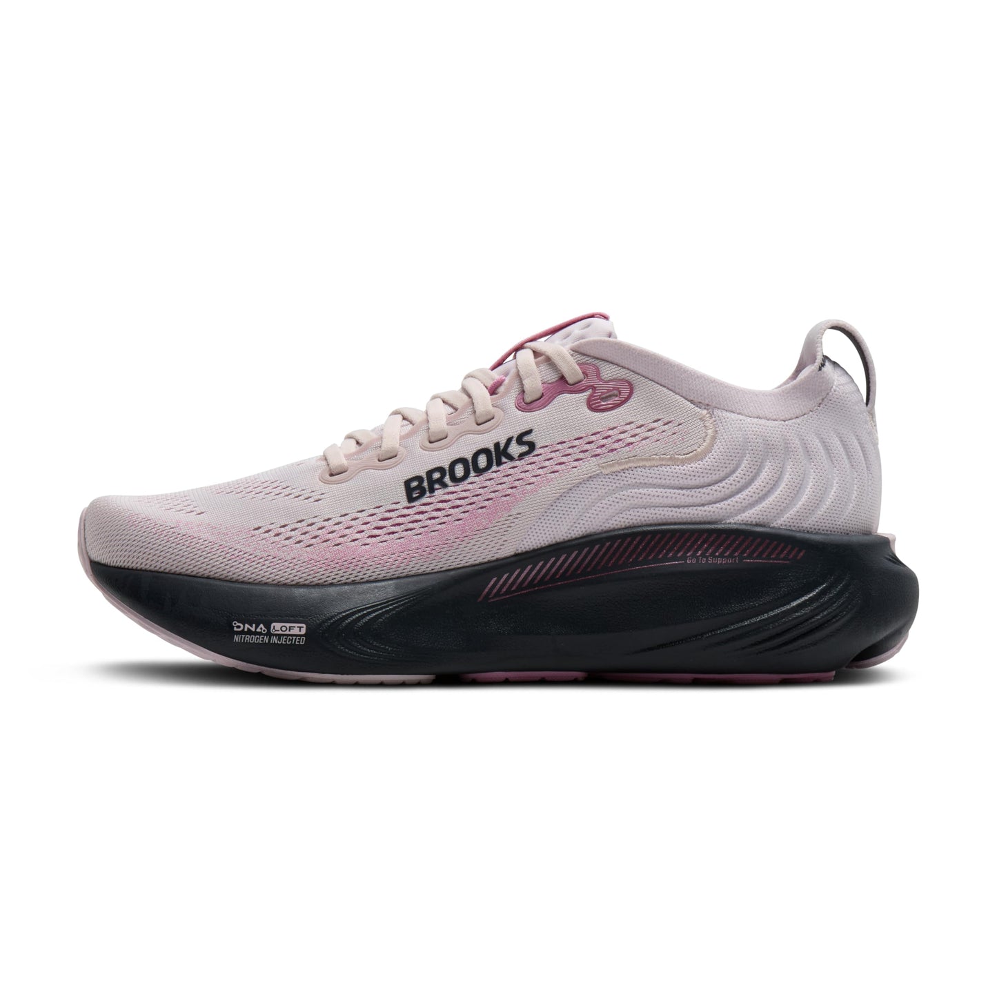 Brooks Women’s Adrenaline GTS 25 Supportive Running & Walking Shoe - Mauve/Ebony/Pink - 8.5 Medium