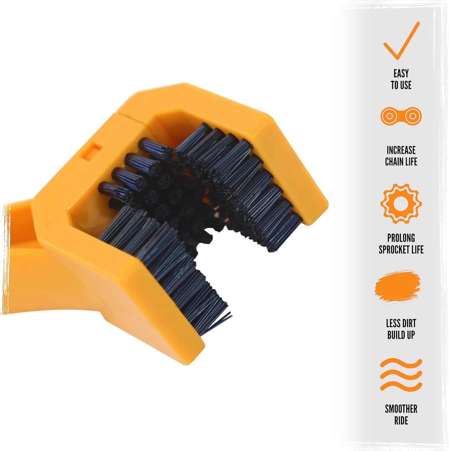 Tru-Tension | Muck Monkey Chain Brush | Motorcycle Tool & Essential Cleaning Brush