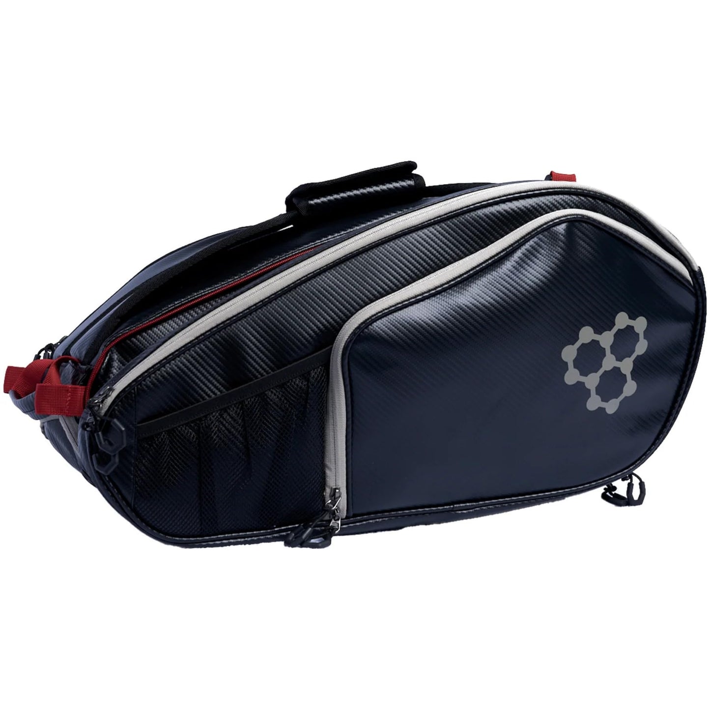 CRBN Pickleball Pro Team Tour Paddle Bag With Built-In Zip-Off Sling - Padded Side Pockets for 6 Paddles, Shoes & More