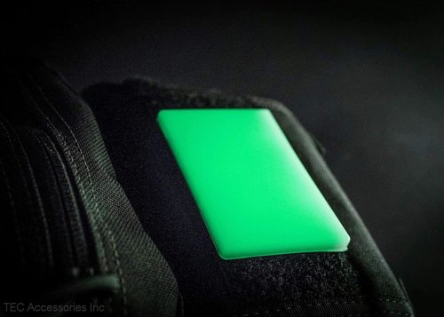 Embrite Beacon Morale Patch (Green) - Everyday Carry Glow in The Dark Patch with Hook and Loop Attachment - Tactical Military Airsoft Patches for Indoor and Outdoor Gear