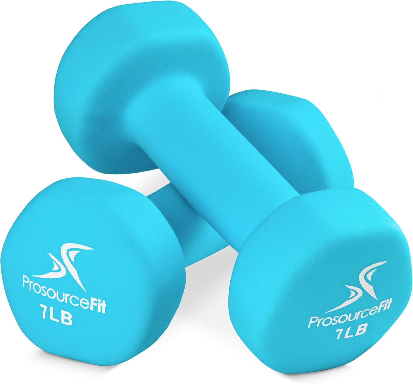 ProsourceFit Neoprene Dumbbell Coated for Non-Slip Grip, 10 lb