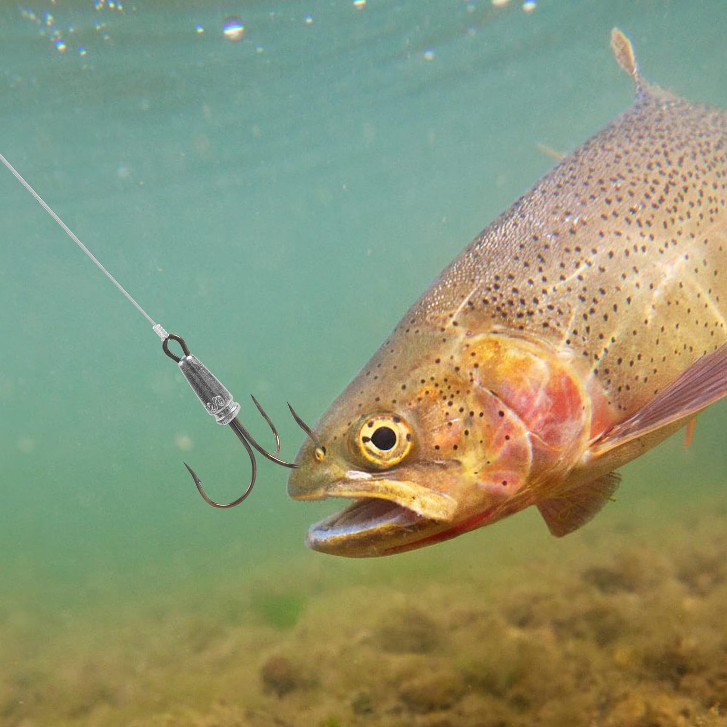 5 Packs Snagging Hooks Snagging Weighted Treble Hook,Fishing Hooks Bunker Snag Hooks for Saltwater Freshwater Bass Trout Walleye 4 Sizes 1.02oz,1.4oz, 1.9oz,2.8oz (14/0-5pcs)