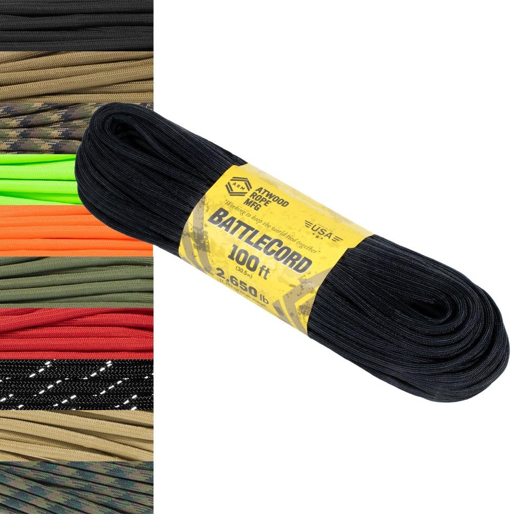 5.6mm BattleCord – Ultra Strong & Tough Rope – 2650lb Tensile Strength – USA Made