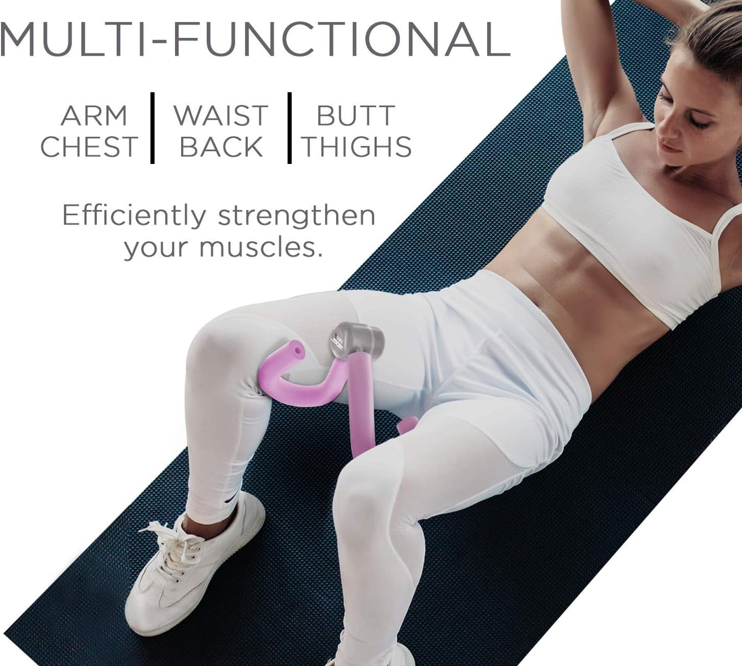 Aduro Sport Inner Thigh Exercise Equipment for Women, Full Size Thigh Toner Leg Exercise Trainer [Improved Version]