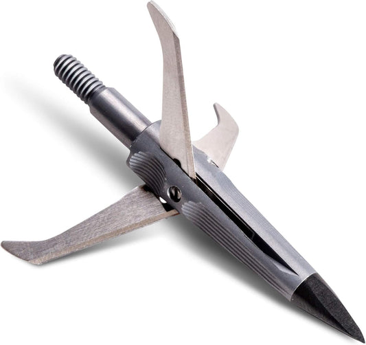 NEW ARCHERY PRODUCTS Spitfire XXX 100-Grain 2 Inch Cutting Diameter 3-Blade Durable Precise Front-Deploying Bow Hunting Broadhead - 3 Pack