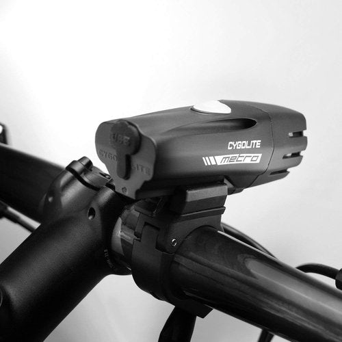 CYGOLITE Metro– 550 Lumen Bike Light– 4 Night Modes & Daytime Flash Mode– Compact & Durable– IP67 Waterproof– Secured Hard Mount– USB Rechargeable Headlight– for Road & Commuter Bicycles
