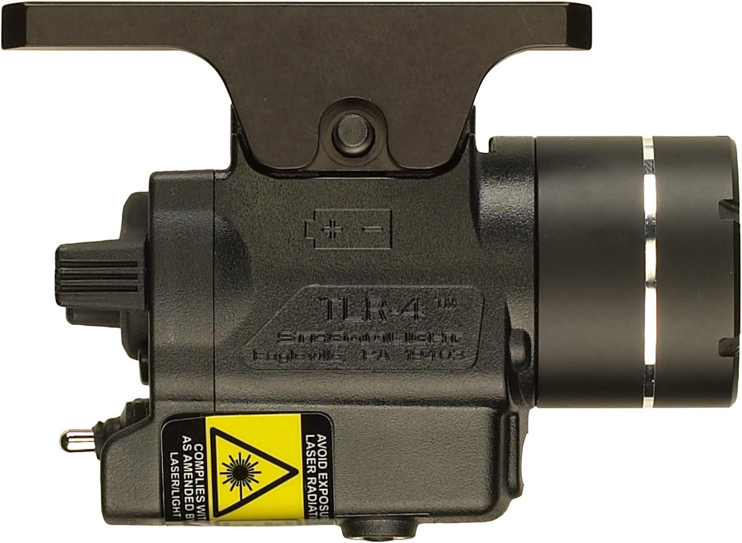 Streamlight 69240 TLR-4 170-Lumen Compact Rail-Mounted Tactical Weapon Light with Integrated Red Aiming Laser for Select Handguns, Black