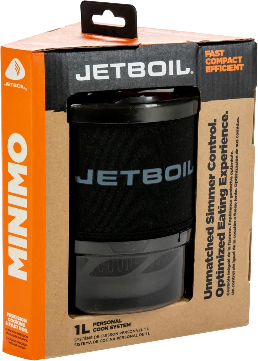 Jetboil MiniMo Camping and Backpacking Stove Cooking System with Adjustable Heat Control