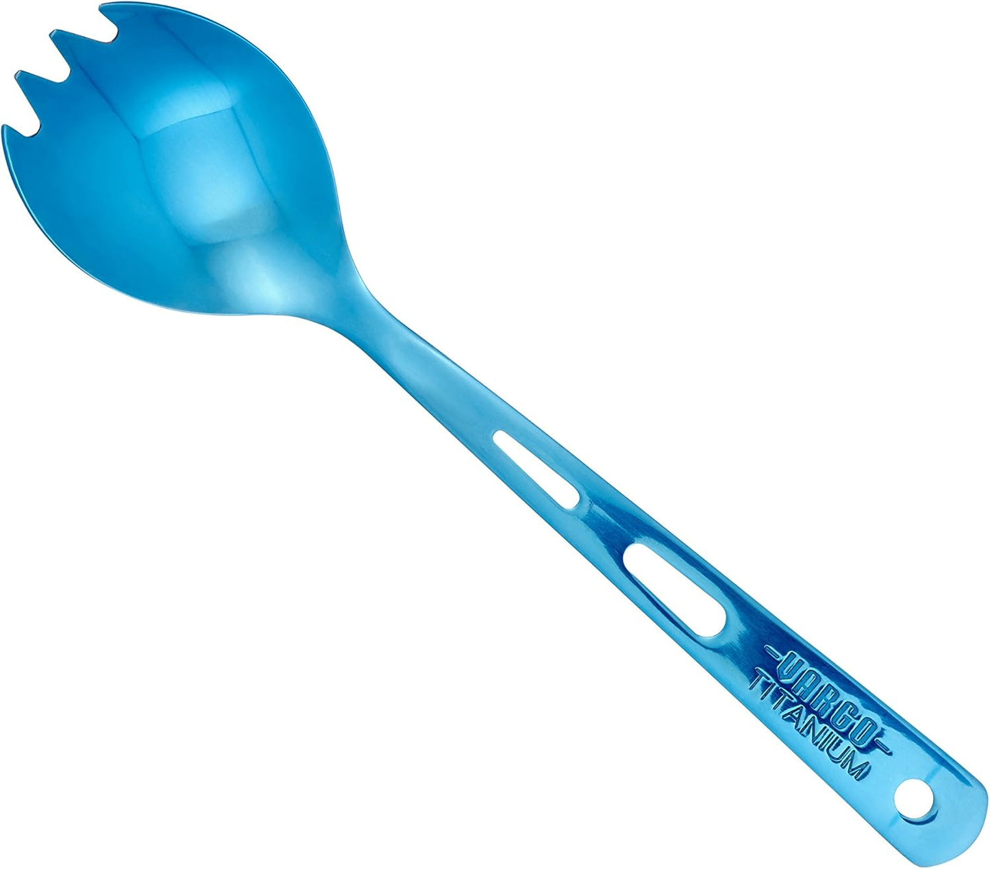 Vargo Titanium Spork - Lightweight and Durable Camping and Backpacking Utensil (Yellow)