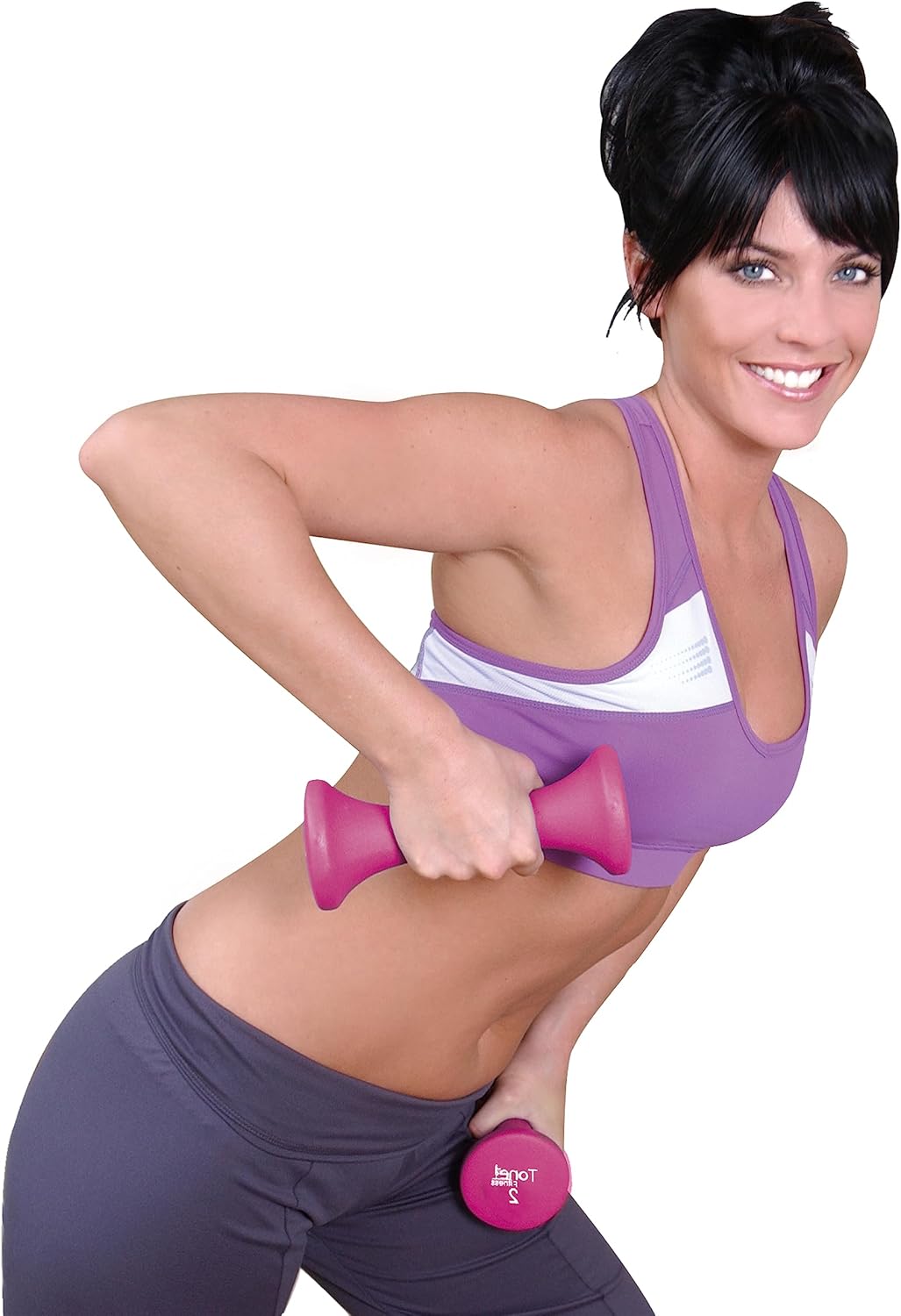 Tone Fitness set includes 3 PAIRS of DUMBBELLS