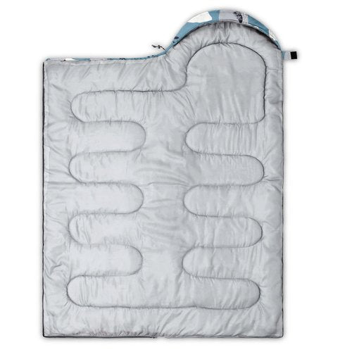 Datura home Kids Sleeping Bag for Boys Girls,Snow Penguin Print-Lightweight Warm Portable Outdoor Indoor-Waterproof Cold Weather Resistant Sleeping Bag for Camping Hiking(Snow Penguin)