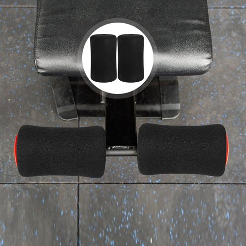 Totority Foam Foot Pads 4 Pcs Fitness Equipment Foam Cover Black Replacement Pads for Leg Extension Machines & Weight Benches (5.31 X 2.95 X 2.95 in) for Enhanced Comfort and Protection