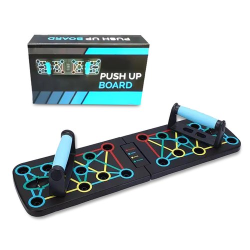 Elevated Foldable Push Up Board for Men & Women– Portable 9 in 1 Multi-Functional Push Ups Bars Push Up Handles for Floor for Men, Home Workout Equipment for at Home Exercise- Fitness Accessories