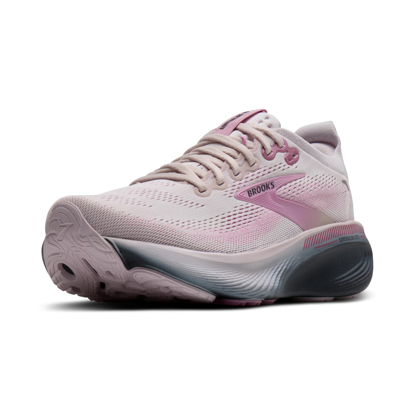 Brooks Women’s Adrenaline GTS 25 Supportive Running & Walking Shoe - Mauve/Ebony/Pink - 8.5 Medium
