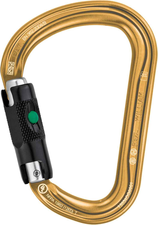 PETZL William Carabiner - Lightweight Aluminum Climbing Gear for Outdoor Adventures