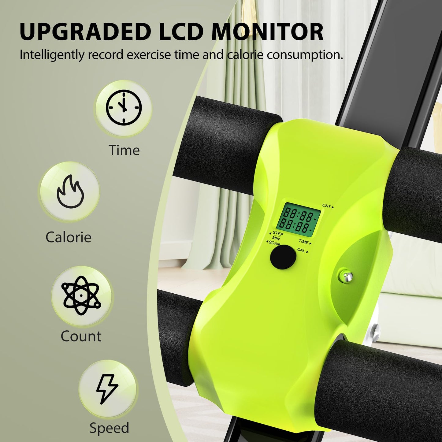 Ab Workout Equipment, Ab Machine for Home Gym Fitness, Ab Trainer Exercise Equipment for Abdominal Exercise and Strength Training (Black)