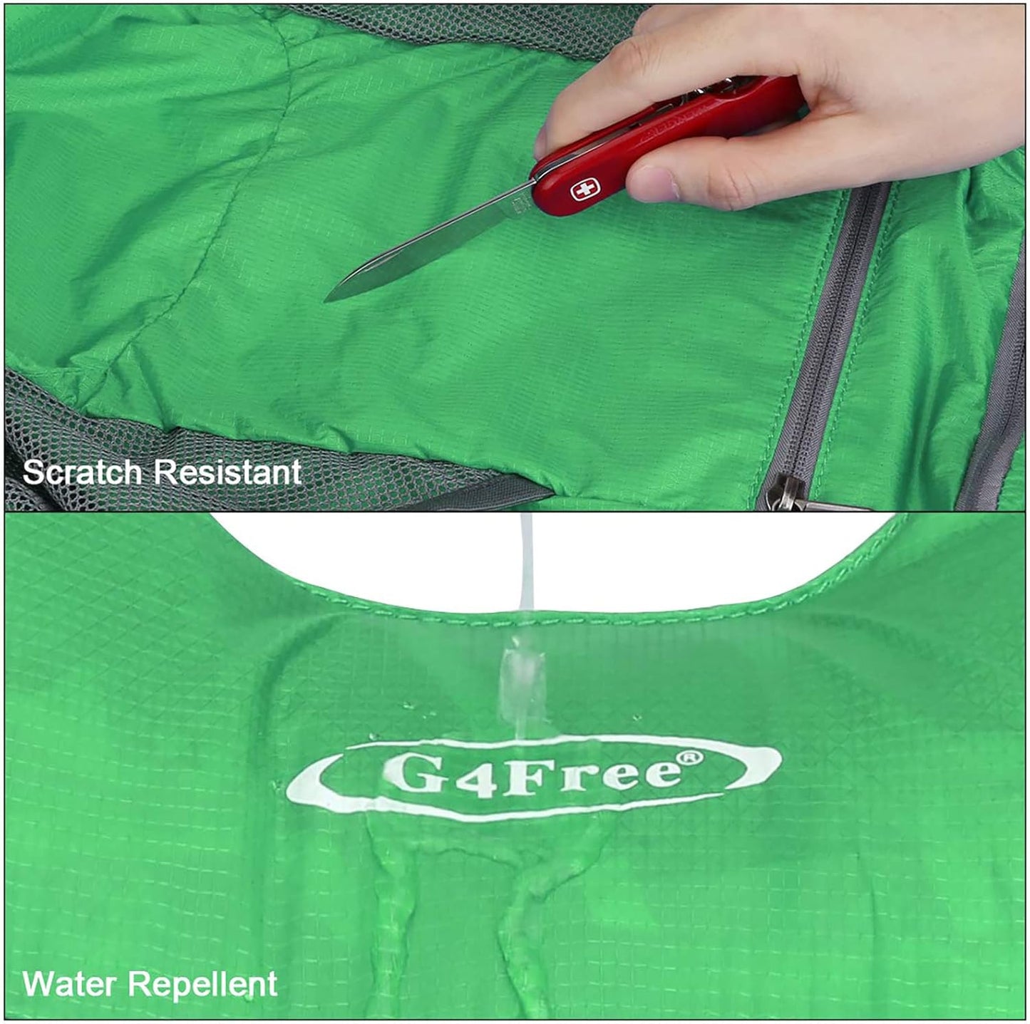 G4Free Lightweight Packable Hiking Backpack for Men Women Small Hiking Daypacks Foldable Shoulder Pack Casual Outdoor Bag 11L