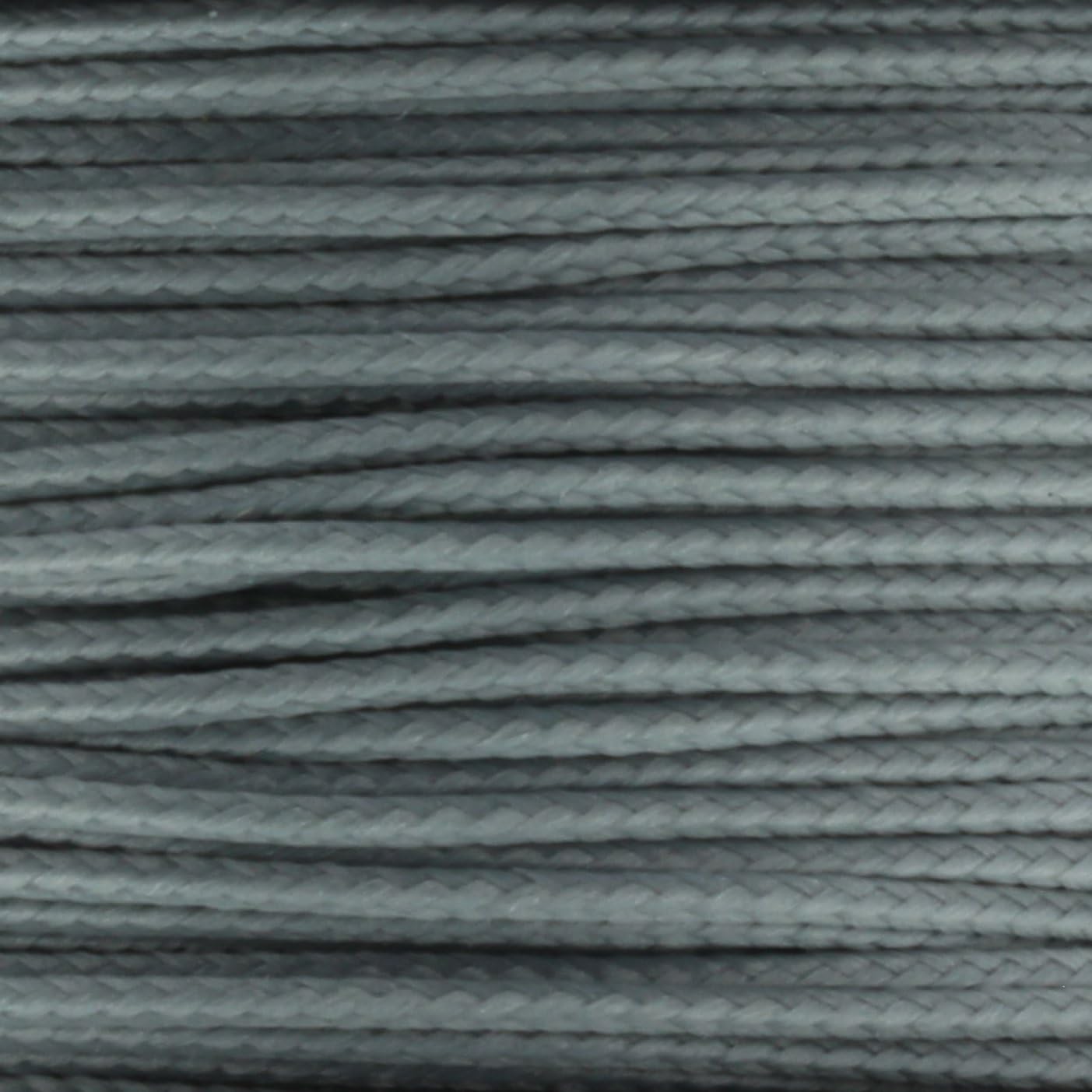 JIG PRO SHOP Black 1.18mm x 125' Micro Cord Paracord - Made in The USA