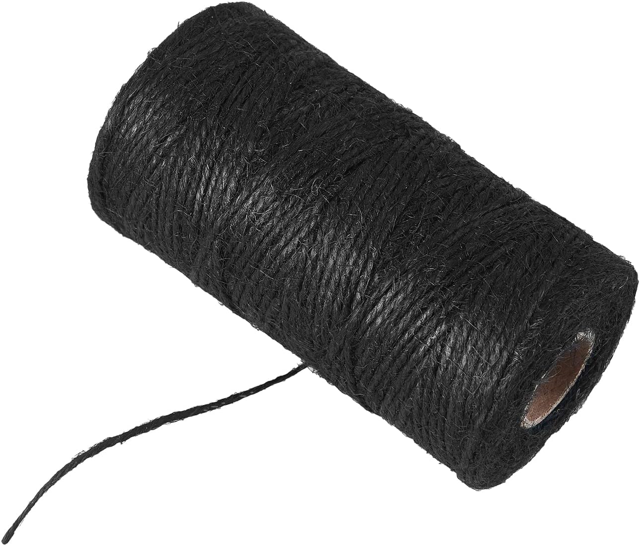 328 Feet 3mm Thick Black Natural Jute Twine, Garden Twine Heavy Duty Industrial Packing Materials String Wrapping, Arts, and Crafts, Halloween Wrapping, Gardening Applications
