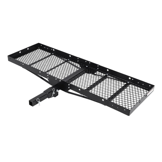 GarveeTech 750 Lbs Hitch Mount Cargo Carrier Basket 60" x19" x 6", Rear Luggage Rack Basket Fits 2" Receiver for Car Camping Traveling, Black Cargo Carrier Basket
