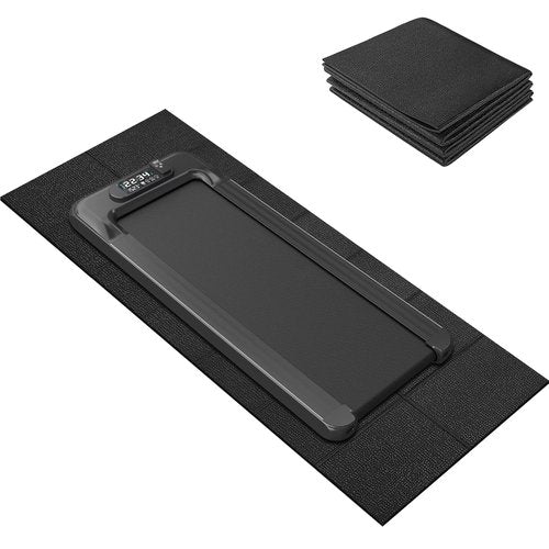 Treadmill Mat 68"x24", WERCHO Foldable Walking Pad Mat for Carpet Hardwood Floors 4mm Heavy-Duty Exercise Equipment Mat for Treadmil Pad,Spin Bike, Elliptical Trainer, Home, Gym