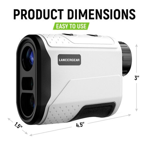 Lancergear Golf/Hunting Rangefinder 900Y Waterproof Hunting Range Finder 6.5X Magnification, Distance, Angle, Speed, Scan Multi Functional Rangefinder for Golfing, Hunting, Shooting and Hiking., Camo
