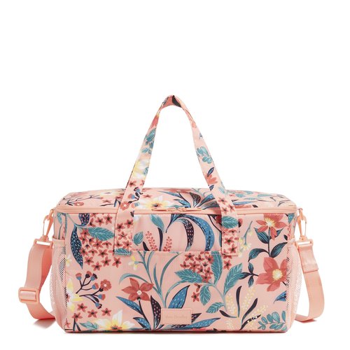 Vera Bradley Recycled Ripstop Family Cooler, Paradise Bright Coral