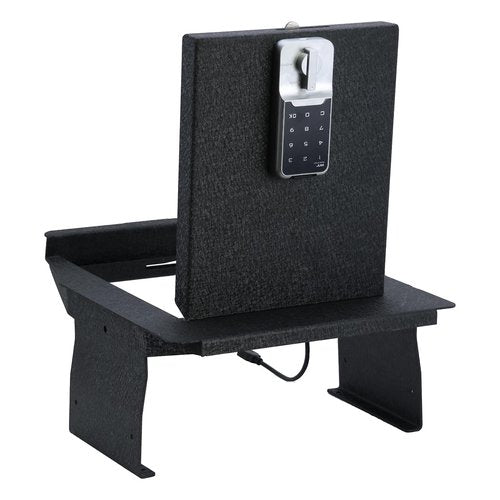Center Console Safe Vault - KEREN Console Gun Safe Box Compatible with Ford F150 2021-2024, Electronic Number Lock