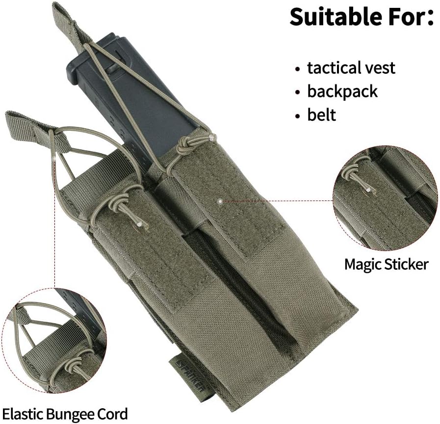 EXCELLENT ELITE SPANKER Open Top Single/Double/Triple Kriss Mag Pouch Tactical Molle MP7 Magazine Pouch