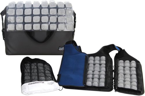 FlexiFreeze Ice Vest Cooling Kit - Cooling Vest with Additional Refill Panel and Travel Cooler