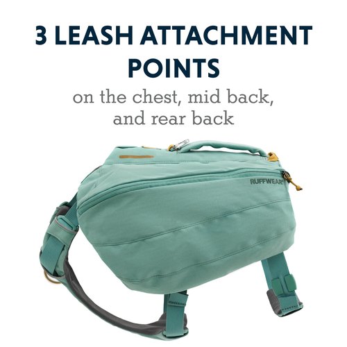 Ruffwear, Front Range Dog Day Pack, Backpack with Handle for Hikes & Day Trips, River Rock Green, Large/X-Large