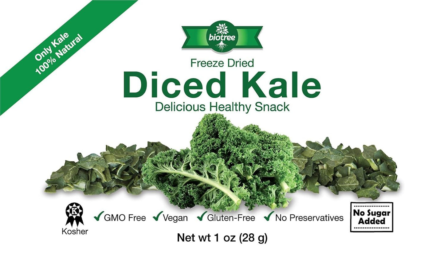 BioTree Labs Freeze Dried Broccoli Florets - Pack of 1 oz, 100% All Natural Healthy Snacks | Great for Hiking, Backpacking, Adding to Pasta or Broths in Cooking | NO Added Sugar or Preservatives